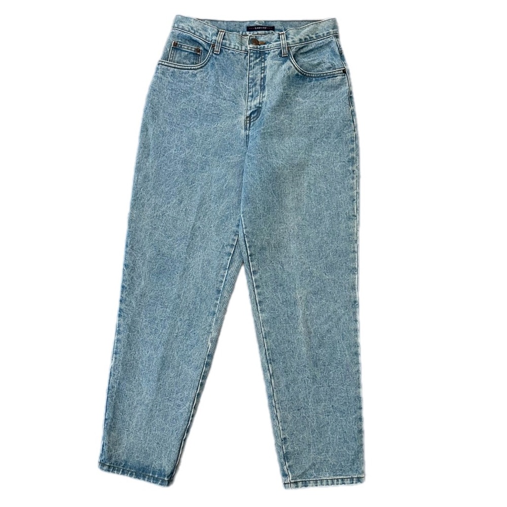 Vintage Bill Blass Jeans Easy Fit light wash Classic high-waisted straight-leg 8